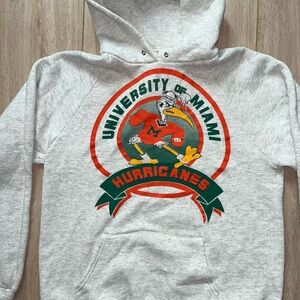 80’s University Of Miami Hurricanes Hoodie, Sebastian